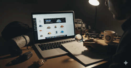 Stundenlange Recherche